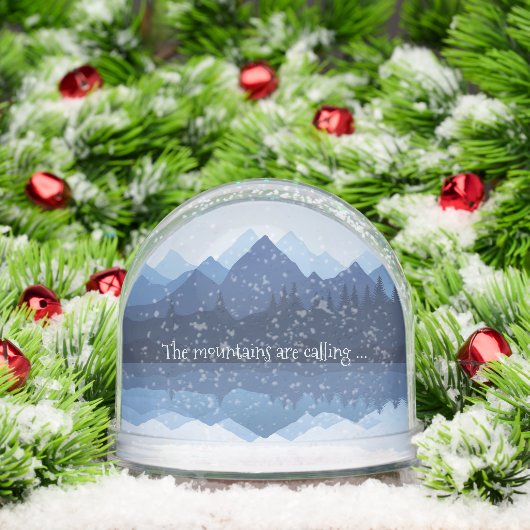 Mountain Reflections Design Snow Globe Sneeuwbol (Kerstmis)