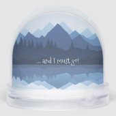 Mountain Reflections Design Snow Globe Sneeuwbol (Achterkant)