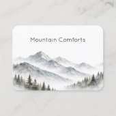 Mountain Rental Tour Guide QR Code Business Card Visitekaartje (Voorkant)