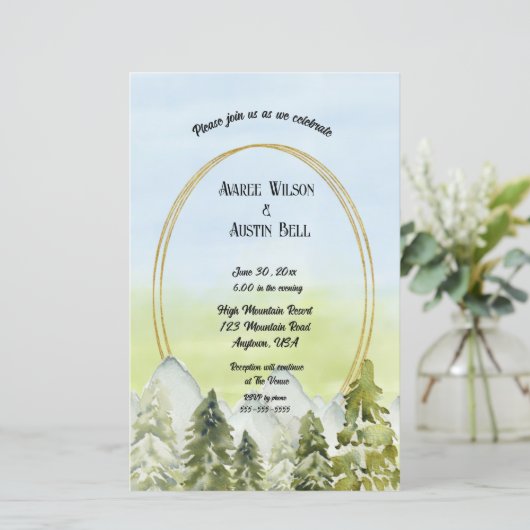 Mountain Resort bruiloft (Staand voorkant)