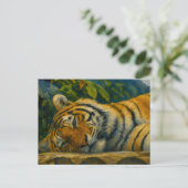 Mountain Rest - Tijger in het wild Briefkaart (Staand voorkant)