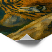 Mountain Rest - Tijger in het wild Poster (Hoek)