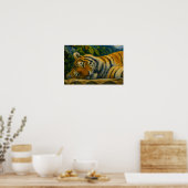 Mountain Rest - Tijger in het wild Poster (Keuken)