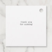 Mountain retraite rustieke bruiloft bedankjes labels (Achterkant)