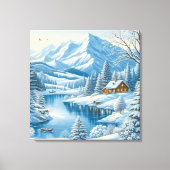 Mountain Retreat Canvas Afdruk (Voorkant)