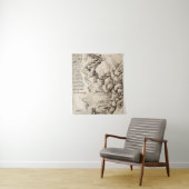 "Mountain Retreat" Chinees  landschapskunst Wandkleed (In situ)