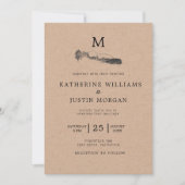 Mountain Retreat ⎢ Rustic Wedding Invitation (Voorkant)