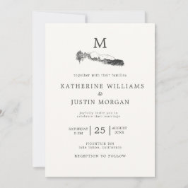 Mountain Retreat ⎢ Rustic Wedding Invitation