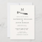 Mountain Retreat ⎢ Rustic Wedding Invitation (Voorkant)