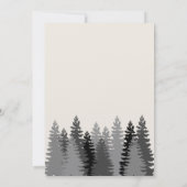 Mountain Retreat Rustieke bruiloft uitnodiging (Achterkant)