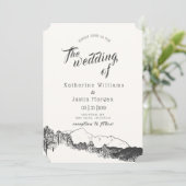 Mountain Retreat | Uitnodiging tot weddenschappen (Staand voorkant)