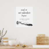 Mountain Retreat | WelkomstPoster voor bruiloft Poster (Keuken)