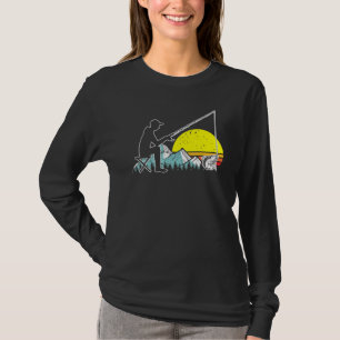 Mountain Retro Walleye Gevist  Visser 7 T-shirt