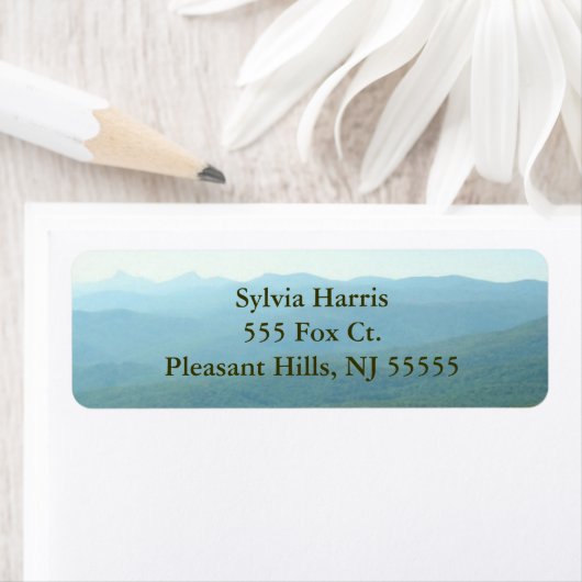 Mountain Ridge Adresetiketten Etiket (Insitu)