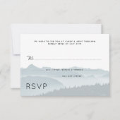 Mountain Ridge Wedding RSVP Guest Count (Voorkant)