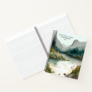 Mountain River Adventure Guest Spiral Notitieboek