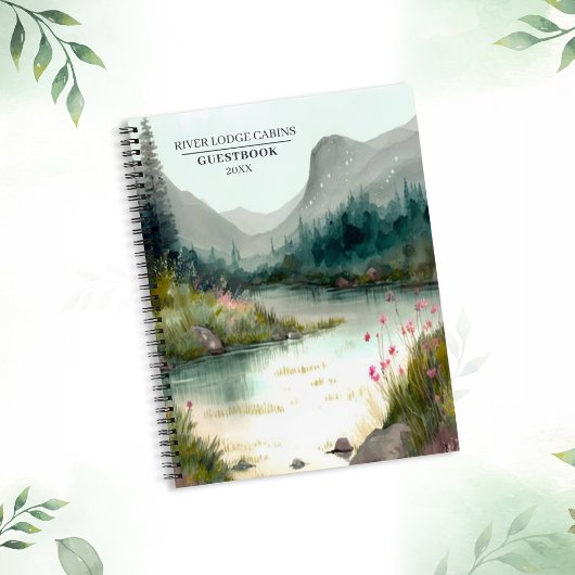 Mountain River Adventure Guest Spiral Notitieboek