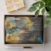 Mountain River en Wildflower Landschap Tissuepapier (Geschenk)