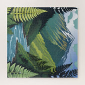 Mountain, River, Ferns of New Zealand Legpuzzel (Horizontaal)