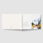 Mountain River Herfst Winterlandschap Bruiloft Gastenboek (Volledig)