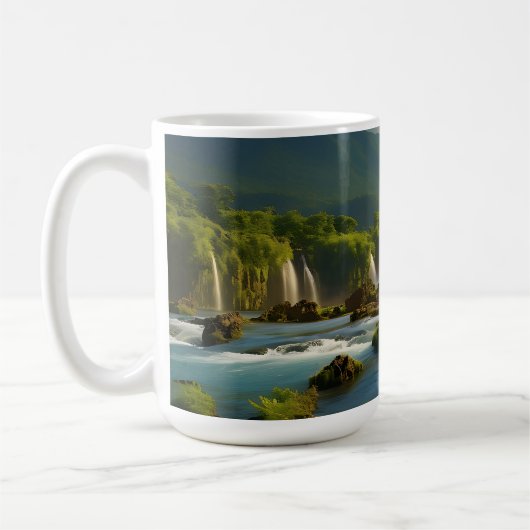 Mountain River in het bos Koffiemok (Links)