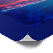 Mountain River Landscape Art Abstract Poster (Hoek)