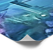 Mountain River Landscape Art Poster (Hoek)