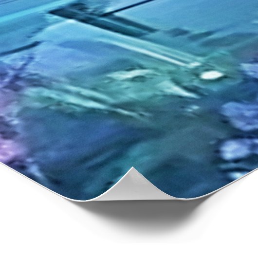 Mountain River Landscape Art Poster (Hoek)