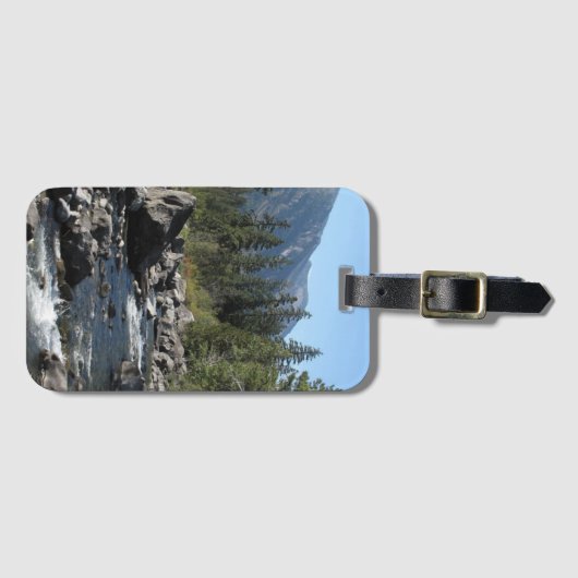 Mountain River Rugged Landscape Photo Bagagelabel (Voorkant (horizontaal))
