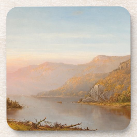 Mountain River Scene (Herfst van de Hudson) Bier Onderzetter (Voorkant)