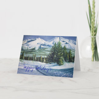 Mountain Road Prettige feestdagen Kaart