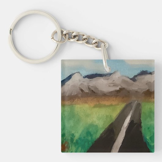 Mountain Road Sleutelhanger (Voorkant)