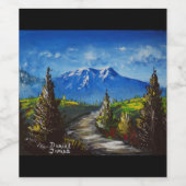 Mountain Road Wijn Etiket (Enkel label)