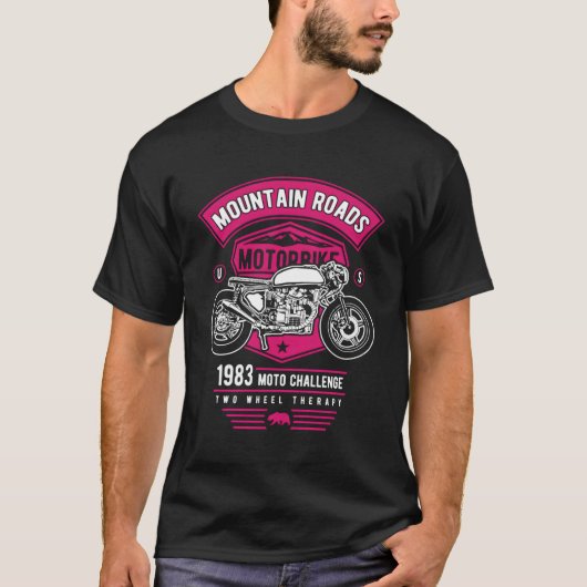 Mountain Roads Motorcycle Challenge T-shirt (Voorkant)