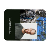 Mountain Rock Climber Memorial Keepsake  Magneet (Horizontaal)