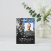 Mountain Rock Climbing Memorial Keepsake  Visitekaartje (Staand voorkant)