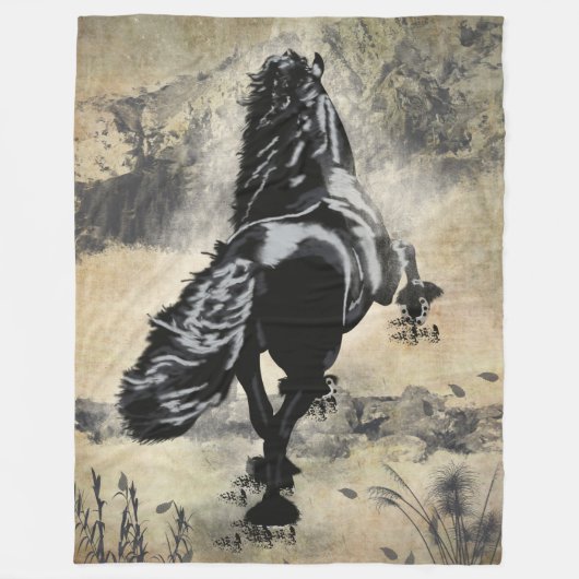 Mountain Rock High - Fleece Blanket Deken (Voorkant)