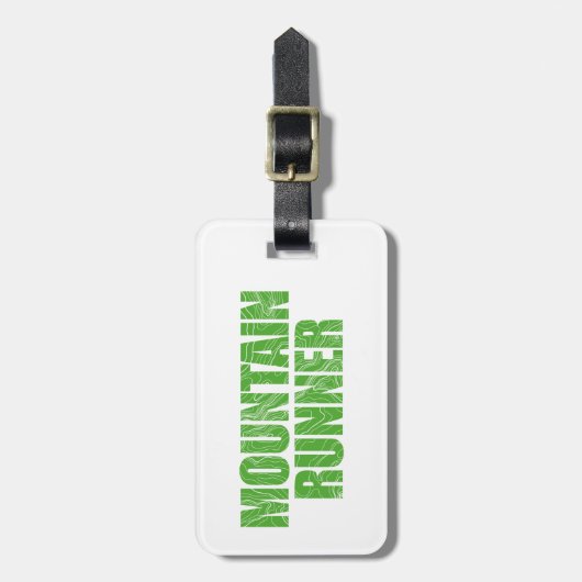 Mountain Runner Bagagelabel (Voorkant verticaal)