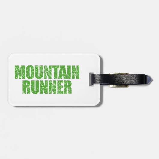 Mountain Runner Bagagelabel (Achterkant horizontaal)