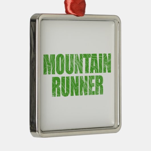 Mountain Runner Metalen Ornament (Rechts)