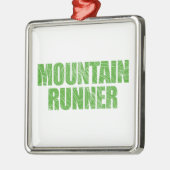 Mountain Runner Metalen Ornament (Links)