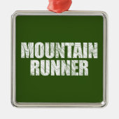Mountain Runner Metalen Ornament (Voorkant)
