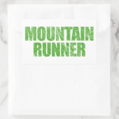 Mountain Runner Rechthoekige Sticker (Tas)