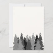 Mountain Rustic New Date Wedding Invitation (Achterkant)