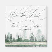 Mountain Rustic Wedding Save the Date Magnet (Voorkant)