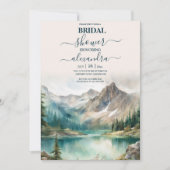 Mountain Rustieke Zonsondergang Waterverf Sinaasap Kaart (Voorkant)