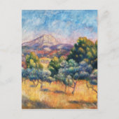 Mountain Sainte-Victoire Paysage van Renoir Briefkaart (Voorkant)