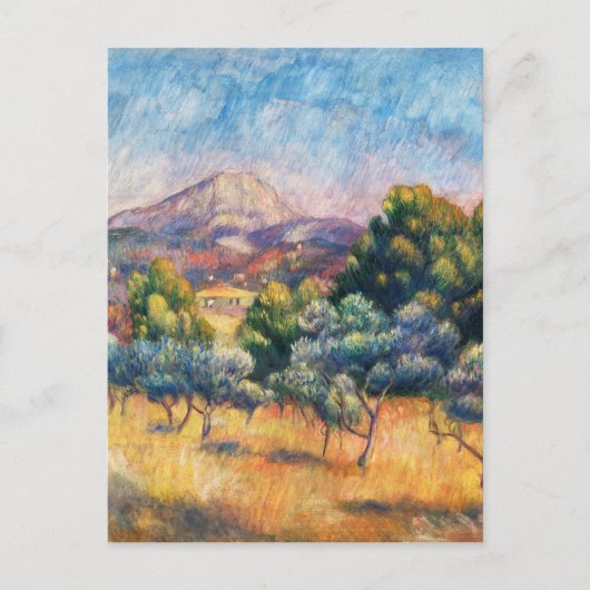 Mountain Sainte-Victoire Paysage van Renoir Briefkaart (Voorkant)