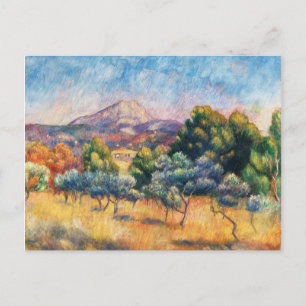 Mountain Sainte-Victoire Paysage van Renoir Briefkaart