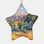 Mountain Sainte-Victoire Paysage van Renoir Keramisch Ornament (Links)